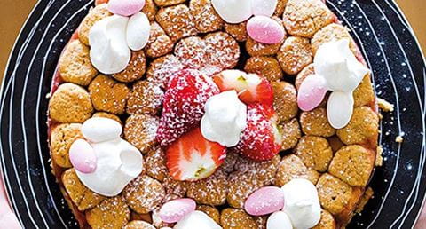 recipe image Tarte especial de maçã e morangos