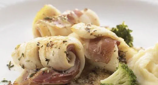 recipe image Rolinhos de Linguado com Molho de Mostarda à Antiga