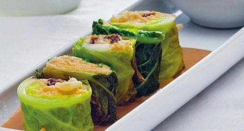 recipe image Rolinhos de peru em trouxa de couve