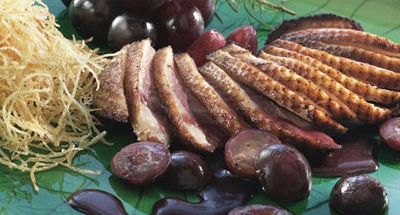 recipe image Peitos de Pato com Uvas