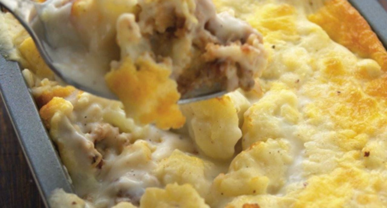 recipe image Empadão de alheira e couve-flor