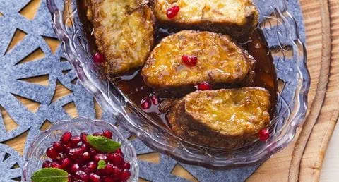 recipe image Fatias douradas de bolo rainha