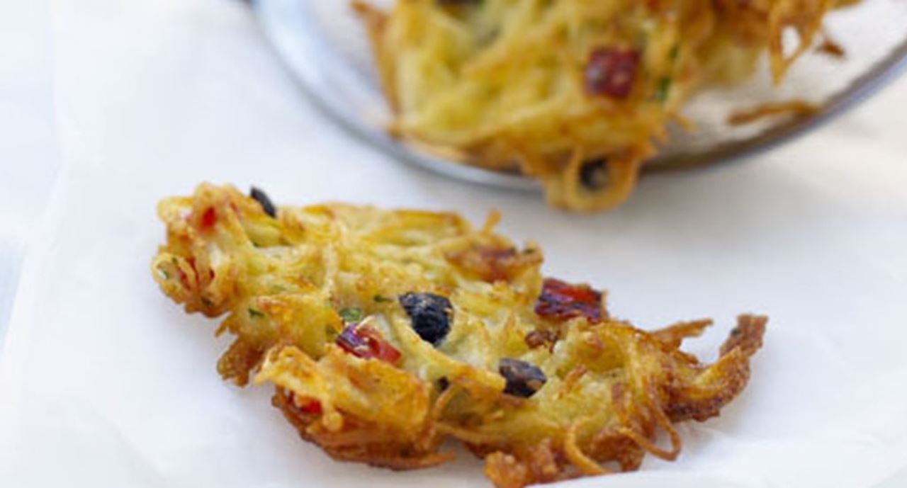 recipe image Pataniscas de batata com azeitonas
