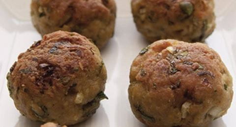 recipe image Almôndegas de borrego com couscous e marmelos assados