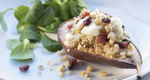 recipe image Peras recheadas com queijo da ilha