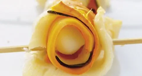 recipe image Espetadas de peixe espada com ovos de codorniz