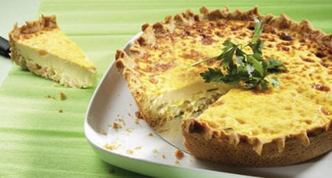 recipe image Quiche de Camarão com Alho Francês