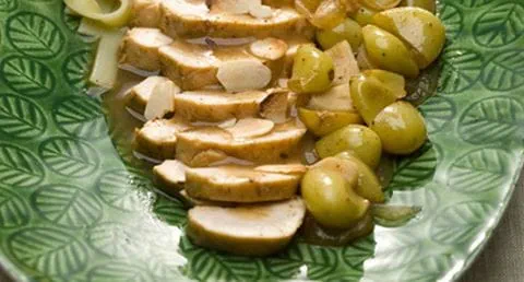 recipe image Frango com uvas moscatel