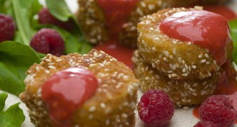 recipe image Chèvre em crosta de sésamo