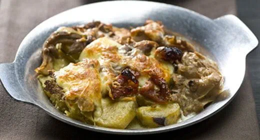 recipe image Gratinado de batata doce e cogumelos