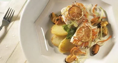 recipe image Medalhões de Pescada com Mexilhões