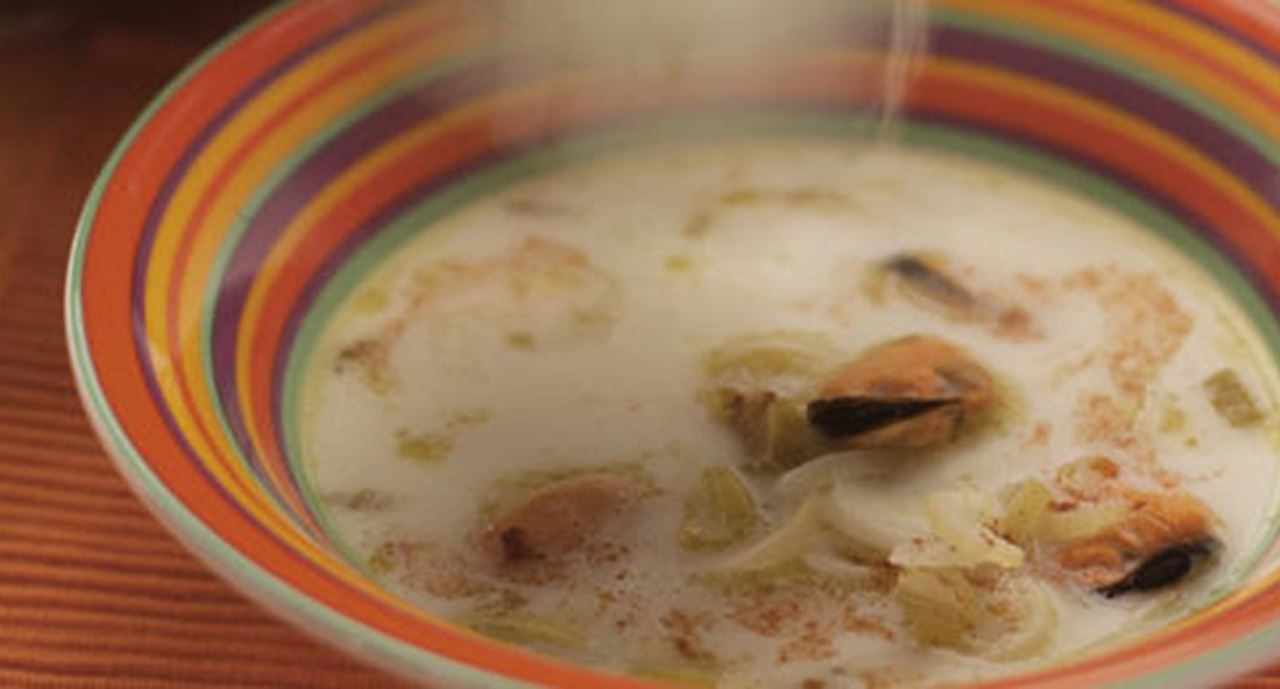recipe image Sopa Aromática de Mexilhão