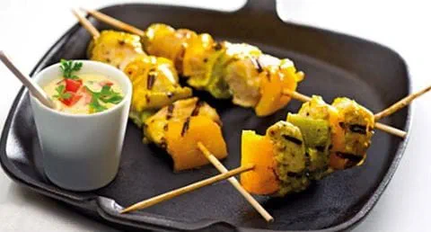recipe image Espetadas de peru com molho exótico