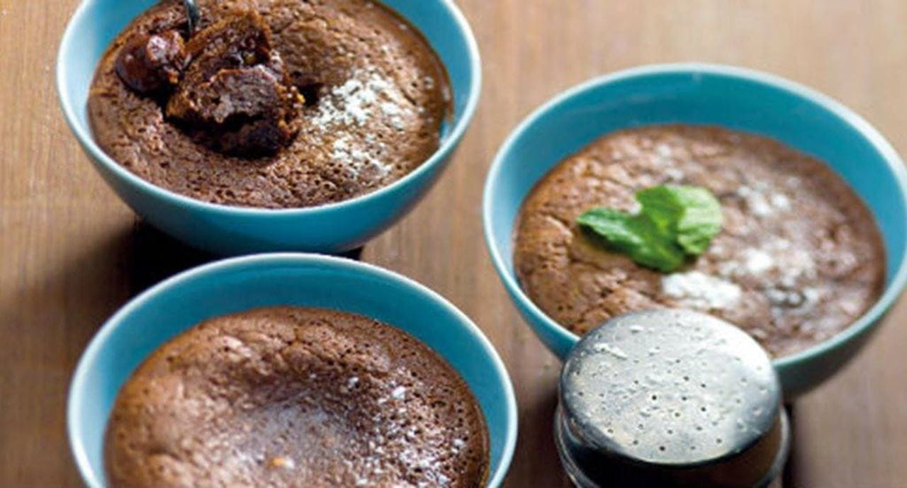 recipe image Taças chocolate com menta e canela