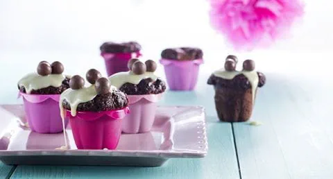 recipe image Cupcakes decadentes de chocolate