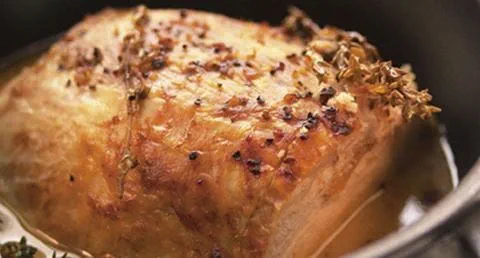 recipe image Lombo de porco com ginger ale e arroz de alho francês