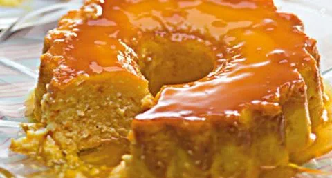 recipe image Pudim de requeijão com doce de abóbora