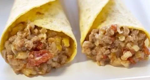 recipe image Tortilhas recheadas com carne e legumes