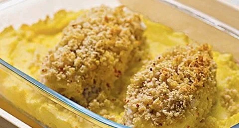 recipe image Medalhões de pescada em crosta picante