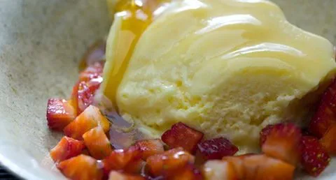 recipe image Bavarois de gengibre com toffee de caramelo