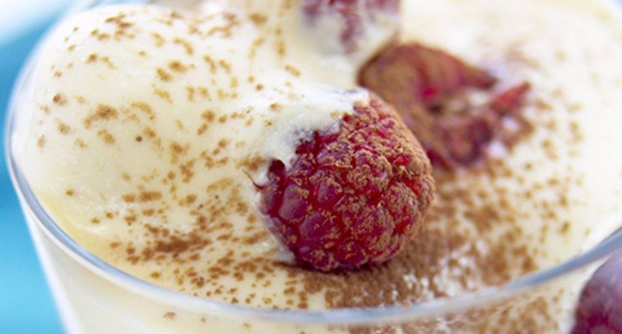 recipe image Tiramisu com framboesas