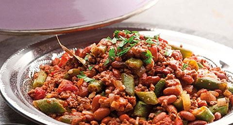 recipe image Tagine mista de carne com feijão manteiga