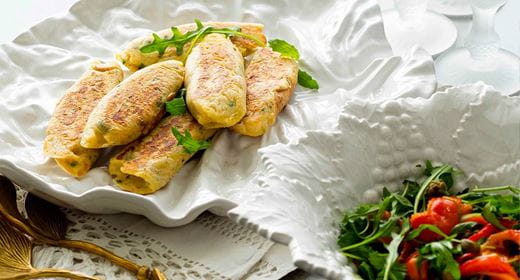 recipe image Pastéis de bacalhau e camarão com coentros