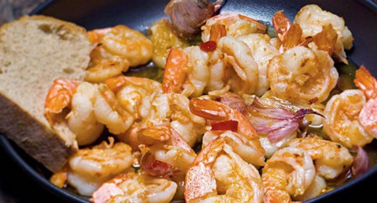 recipe image Camarões ao alhinho com piripiri