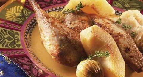 recipe image Faisão com Puré de Marmelos