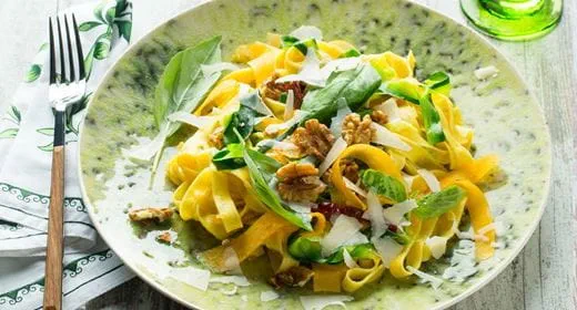 recipe image Tagliatelli com Abóbora Butternut