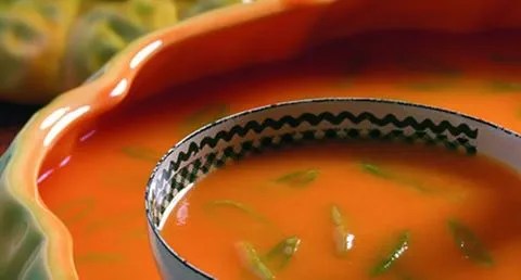 recipe image Creme de Cenoura com Feijão Verde