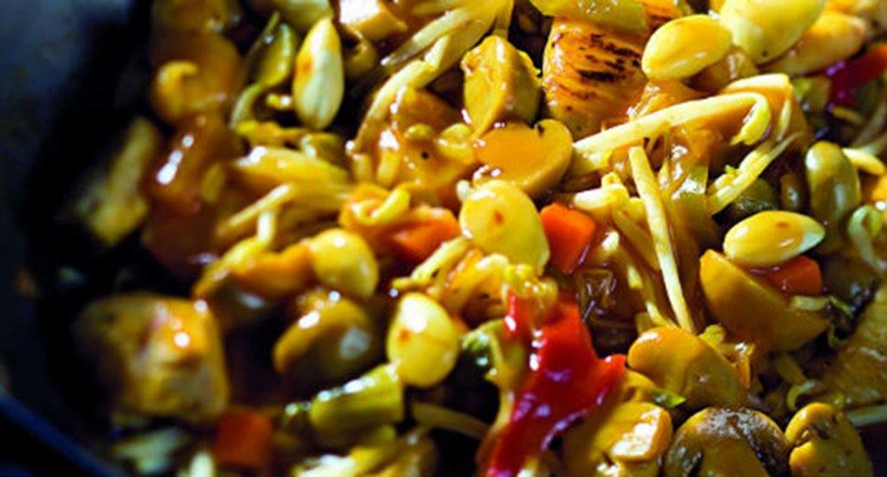 recipe image Peru com amêndoas