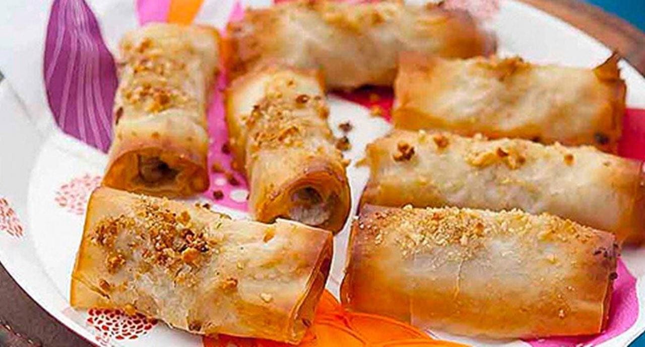 recipe image Rolos panados de peru e banana