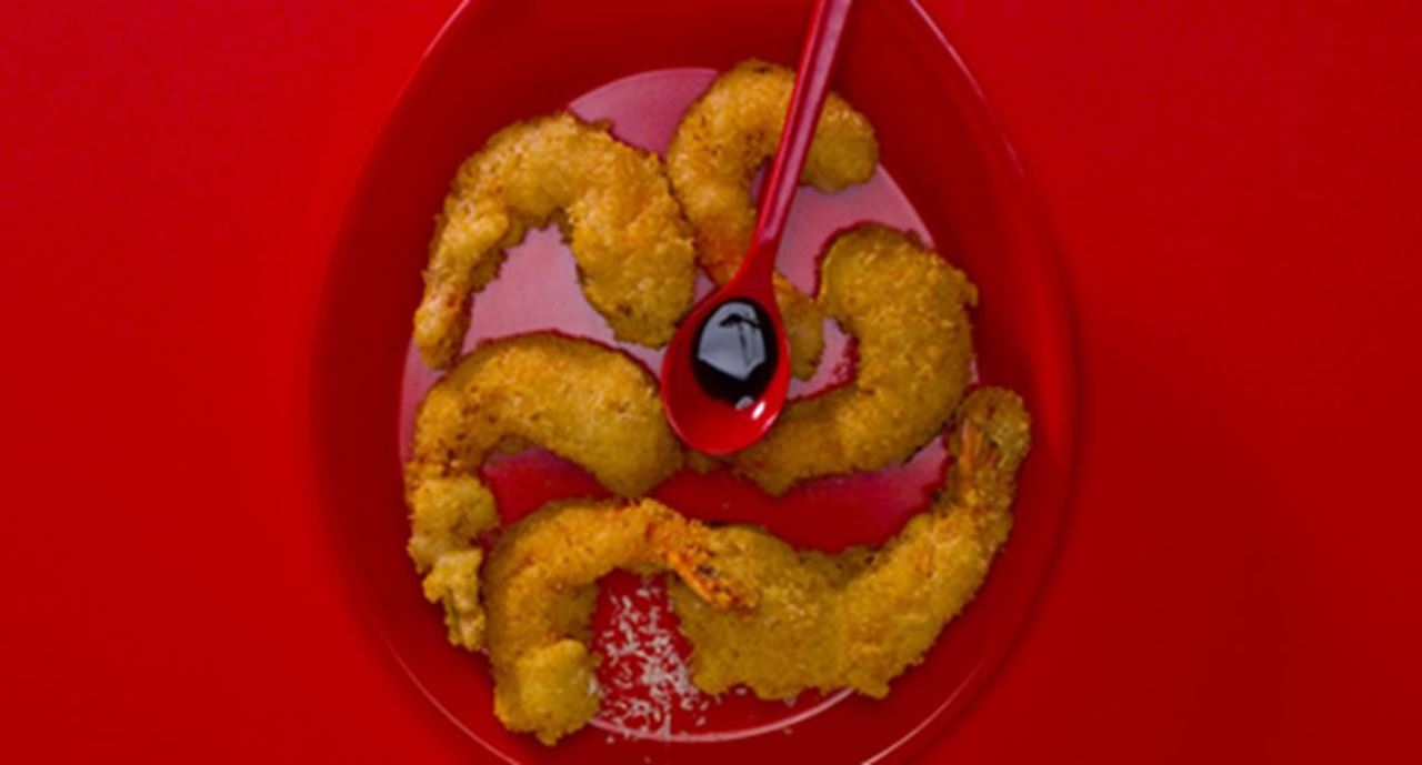 recipe image Camarões picantes em tempura