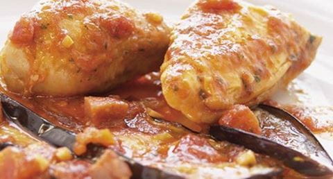 recipe image Frango com beringelas