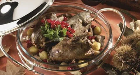 recipe image Pombos com Castanhas e Cogumelos