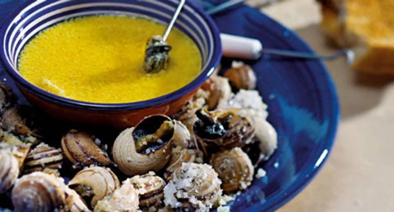 recipe image Caracoletas assadas com molho de mostarda