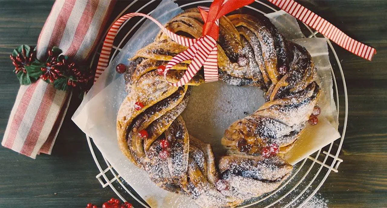 recipe image Coroa de Natal sem glúten