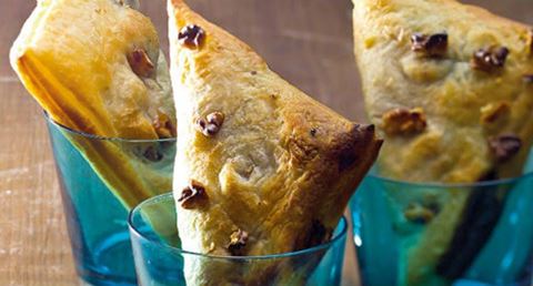 recipe image Folhados de banana com chocolate