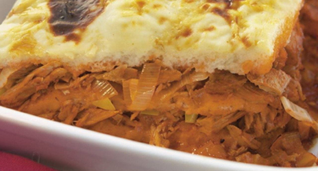 recipe image Lasanha de atum com pão