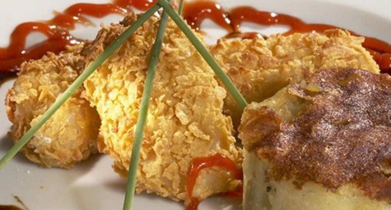 recipe image Medalhões de pescada no forno com corn flakes