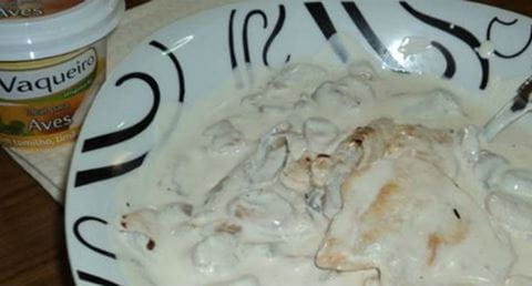 recipe image Bifinhos de Frango com Natas e Cogumelos