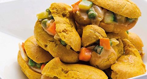 recipe image Choux com caril de legumes