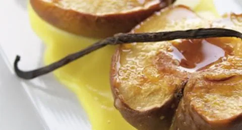recipe image Marmelos assados com molho de chá