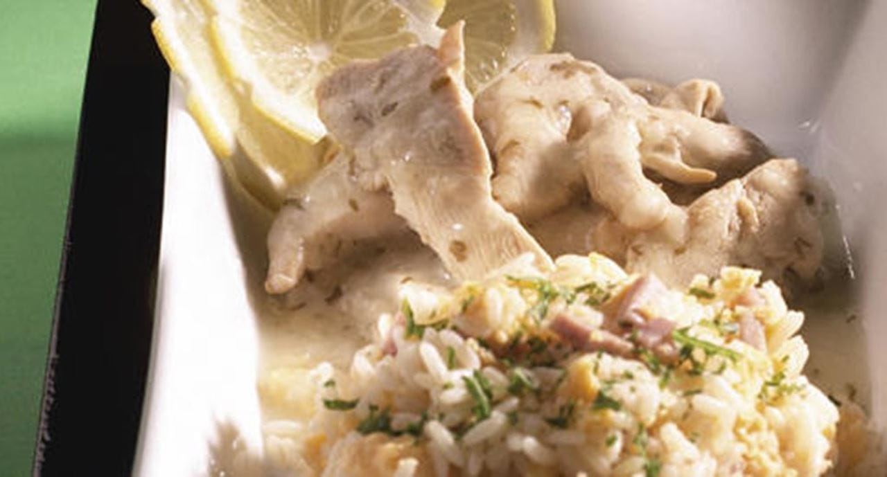 recipe image Frango com Limão e Arroz à Papião