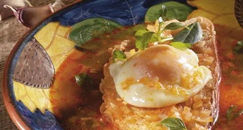 recipe image Açorda de Poejos