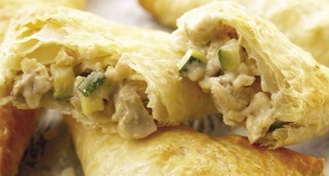 recipe image Folhados de frango com legumes