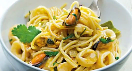 recipe image Esparguete com frutos do mar