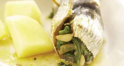 recipe image Sardinhas com espinafres