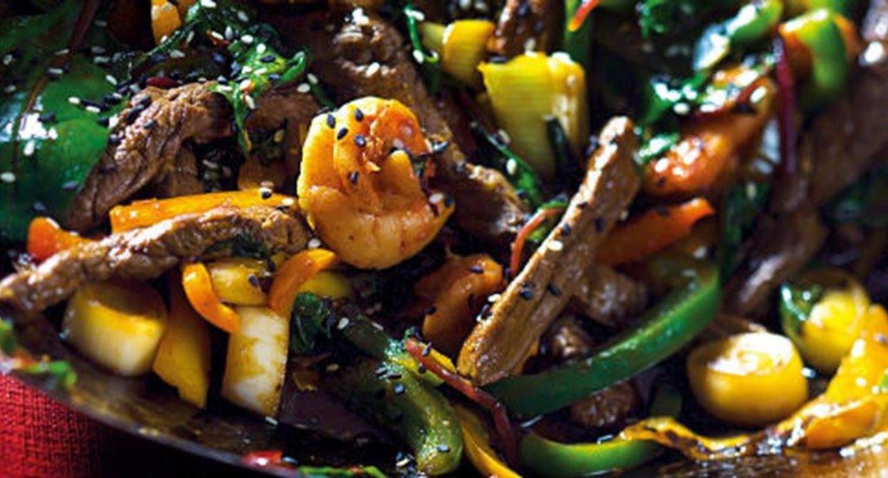 recipe image Surf&Turf no wok